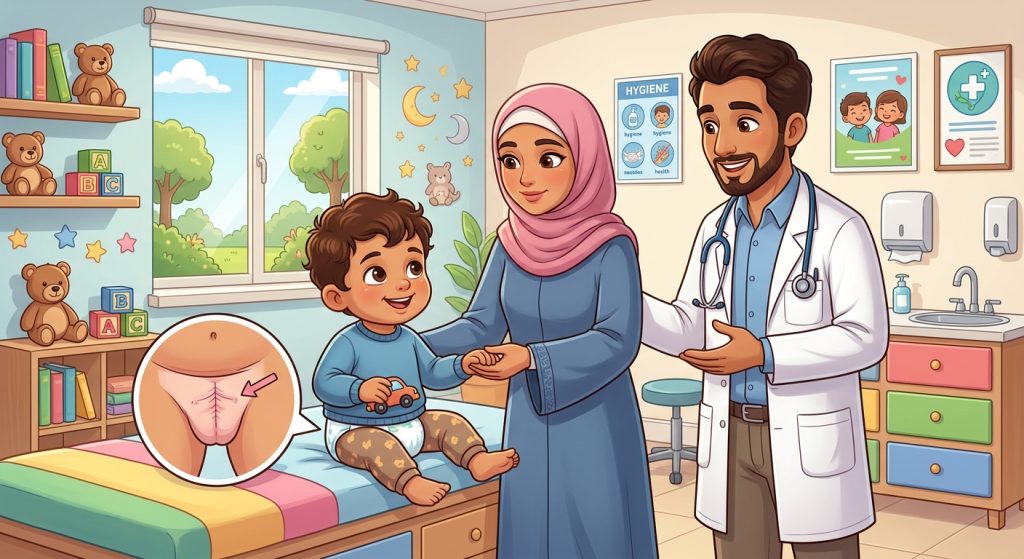 التصاقات الجلد بعد الطهارة