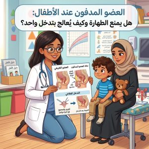 العضو المدفون عند الأطفال: هل يمنع الطهارة وكيف يُعالج بتدخل واحد؟ 2 العضو المدفون عند الأطفال